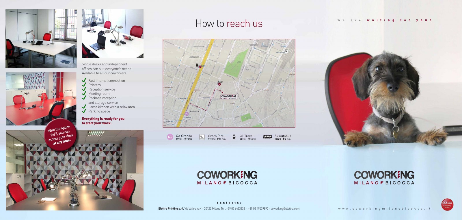 Prima facciata del sestino Coworking Milano Bicocca