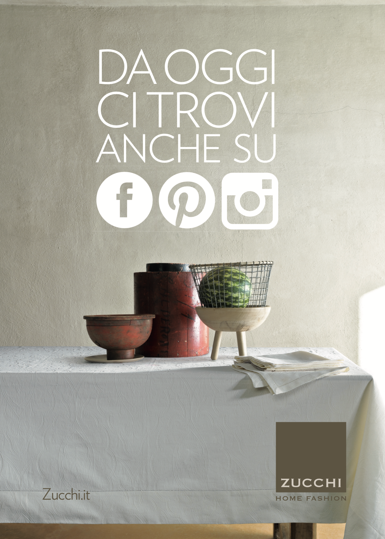 Comunicazione Zucchi: invito a seguire i canali social